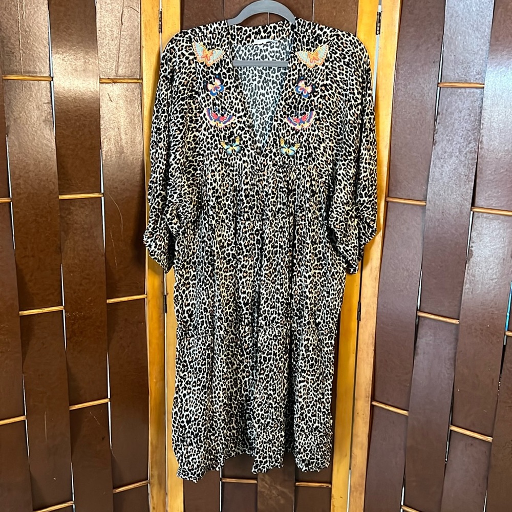 Johnny Was embroidered dress/ cover up.